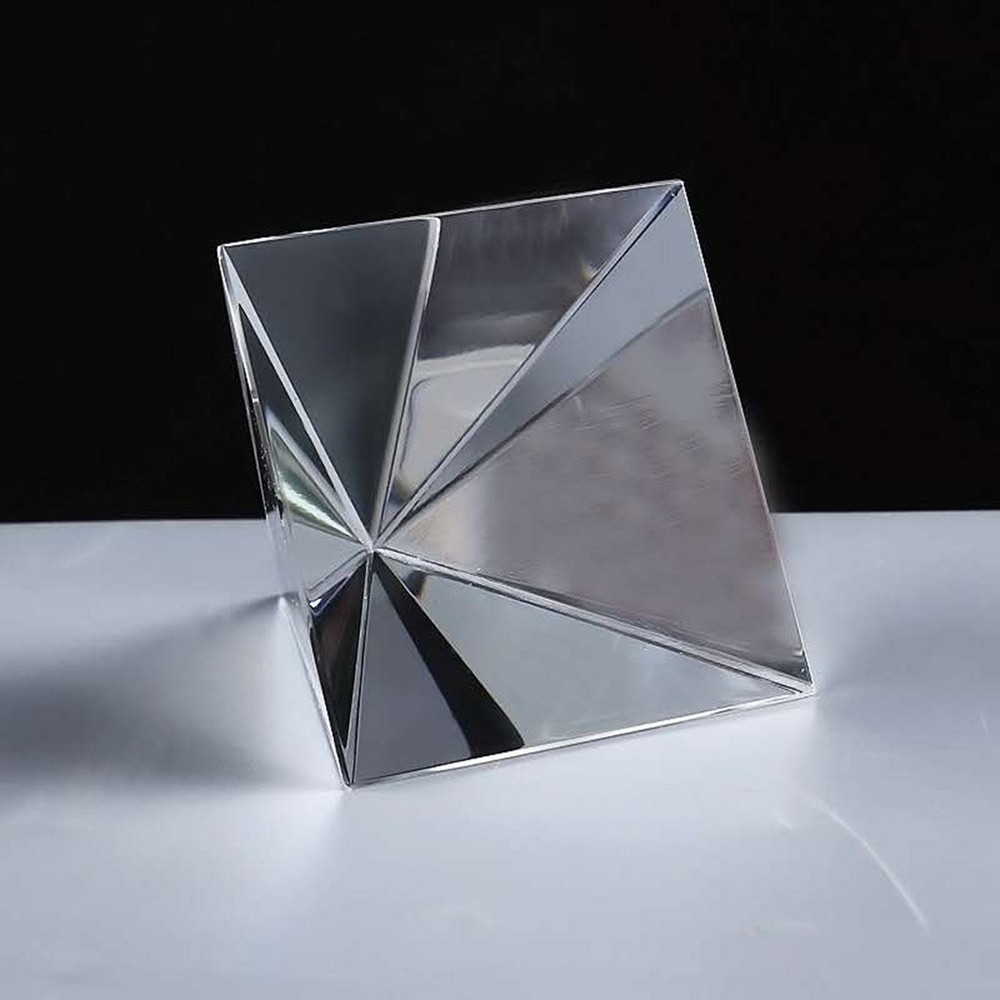 Crystal Rainbow Maker Equilateral Prisms Pyramid Shape Glass Optical