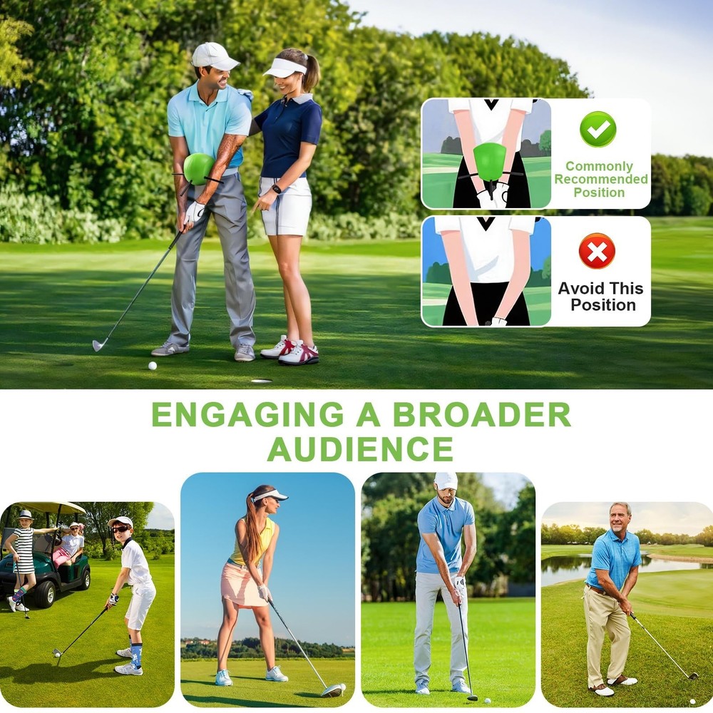 The Connector Golf Training Aid, Golf Swing Trainer for Posture Correction Pr...