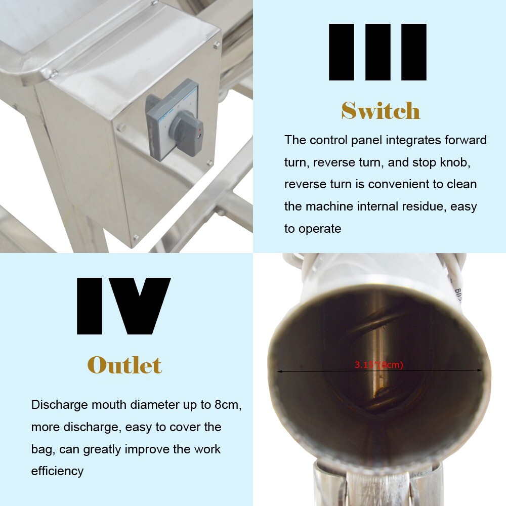 Automatic Spring Feeding Inclined Feeder Screw Type Conveyer Feeding Machine