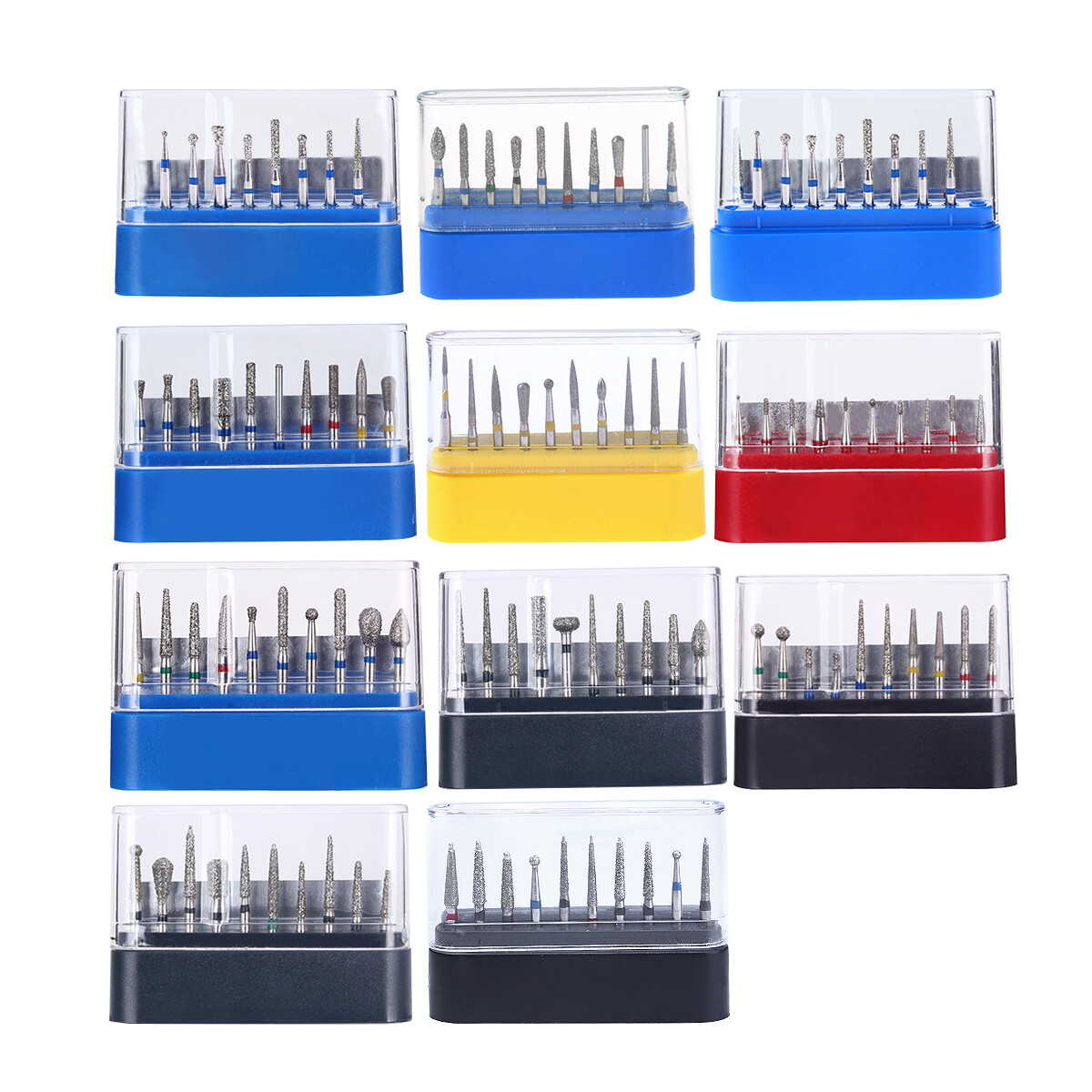 100pcs AZDENT Dental Super Coarse Diamond Burs FG Bur for High Speed Handpiece