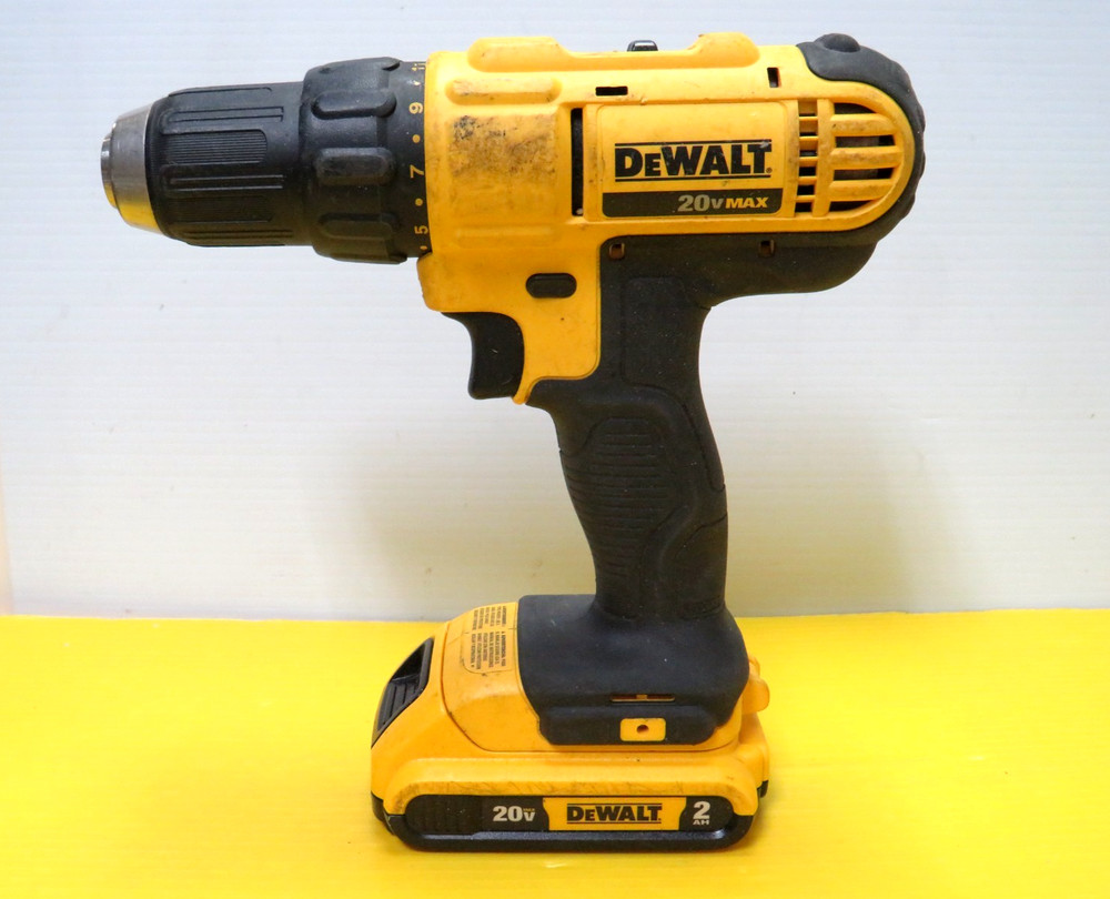 DeWALT DCD771 20V Cordless Compact Drill with 2 Batteries