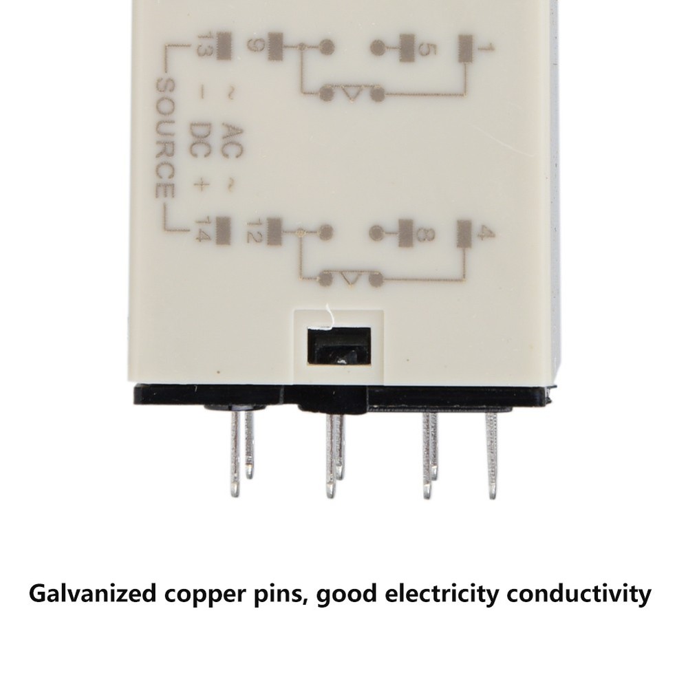 1 H3Y-2 Time Relay Adjustable Power On Delay Timer For Automation Control Use