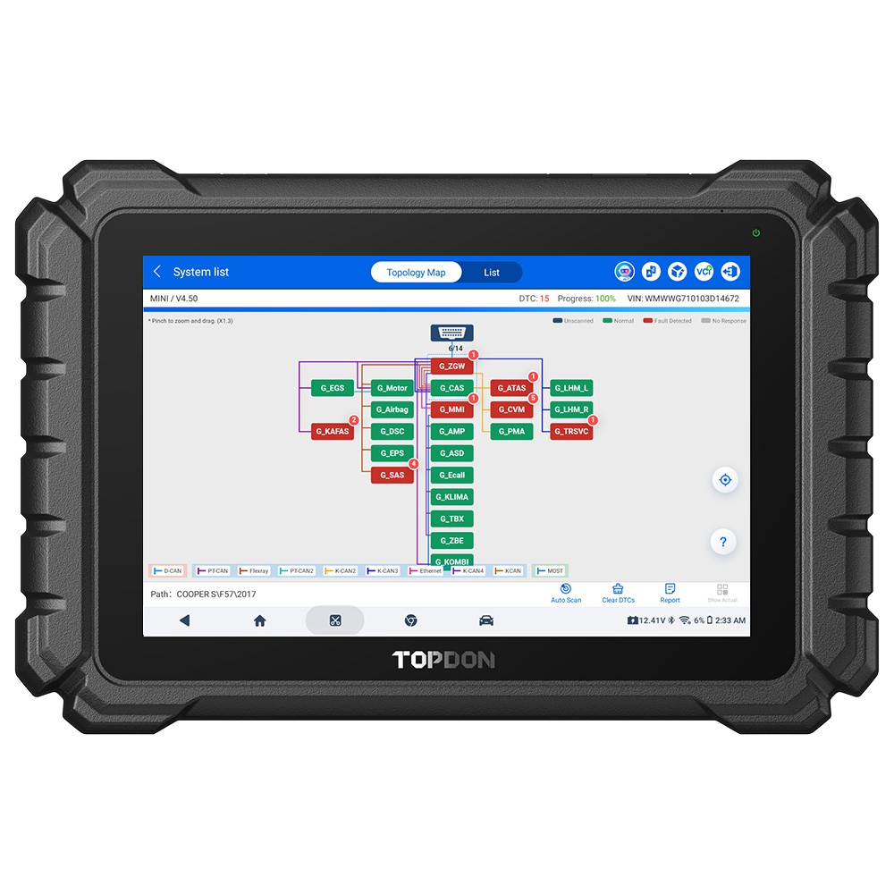 TOPDON ONE Lite Online Coding & J2534 Programming Tool Diagnostic Scanner