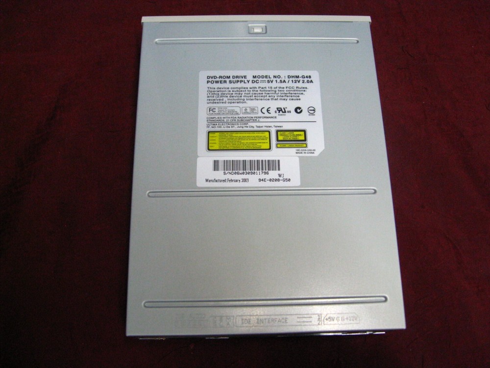 ULTIMA ELECTRONICS DVD ROM INTERNAL PC DRIVE MODEL: DHM-G48