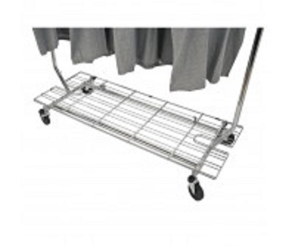 Only Hangers Salesman Rolling Rack + Screen