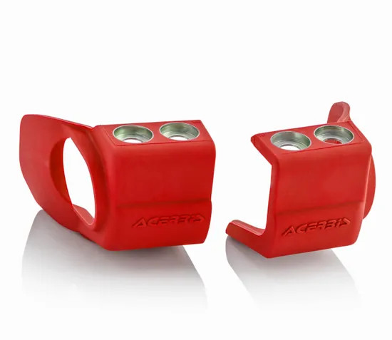 Acerbis Red Lower Fork Shoe Boot Protector Pair Beta RR 250 2T 20-23
