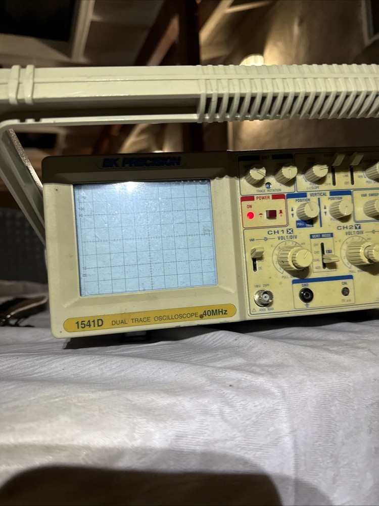 BK Precision 1541D Dual Trace Oscilloscope Power Tested, All Else Untested As Is