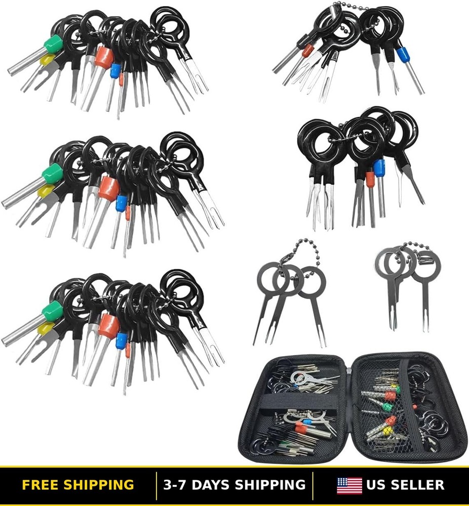 82 PCS Terminal Removal Tool Kit - Electrical Connector Pin Extraction Tool