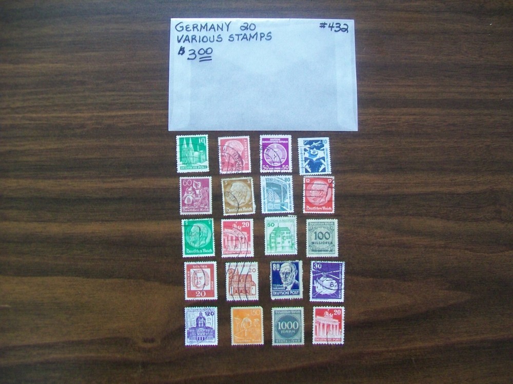 Germany Postage Stamps - Germany - Vintage - 20 Various Stamps (432)