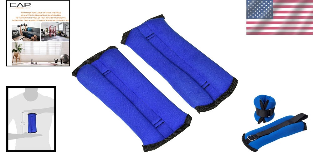 Adjustable Ankle/Wrist Weights - 1 Lb Pair for Enhanced Workout Intensity
