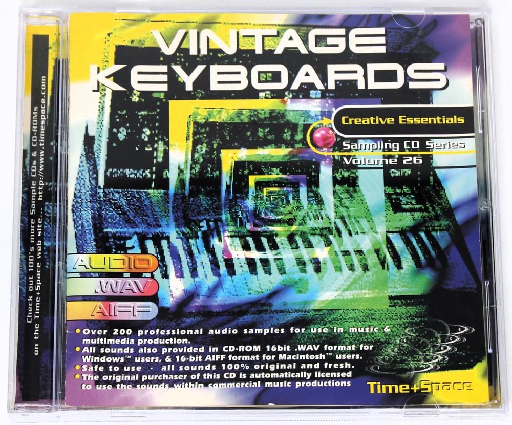 Zero-G Creative Essentials 26 Vintage Keyboards Sample/Sound Library/Sampling CD