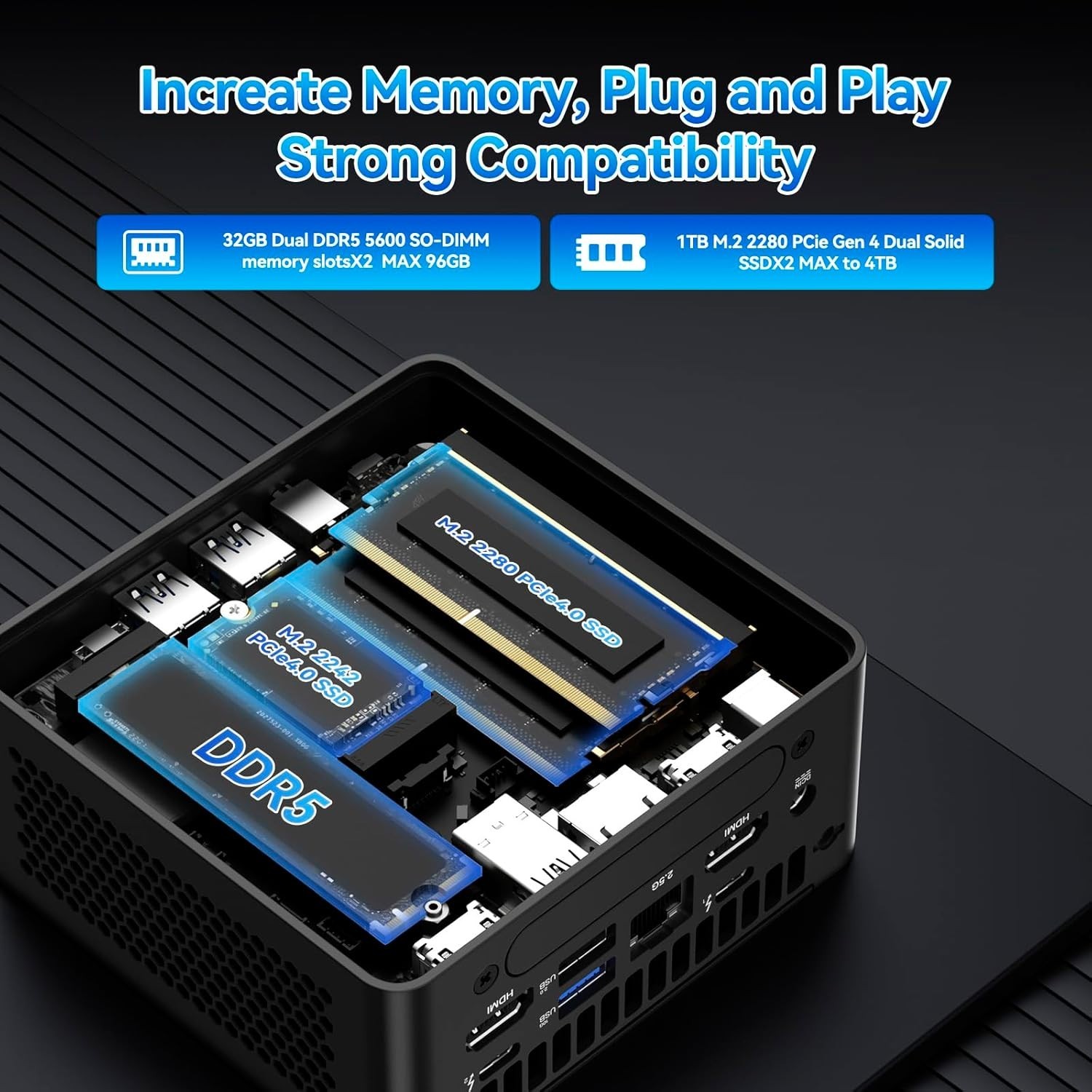 Asus RNUC14RVHV70000UI NUC 14 Pro Mini PC Intel Core Ultra 7