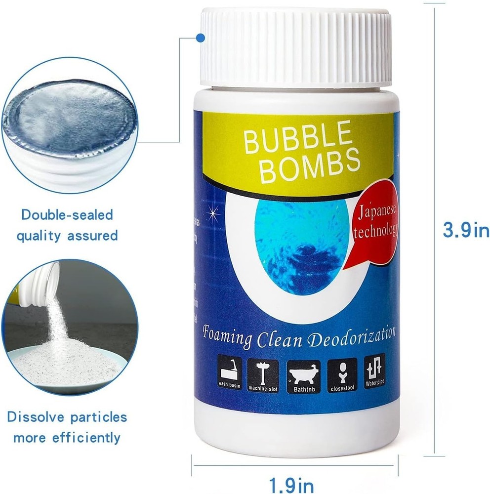 Magic 6 Pcs Drain Cleaner with Powerful Foaming Action for Quick Clog Relief