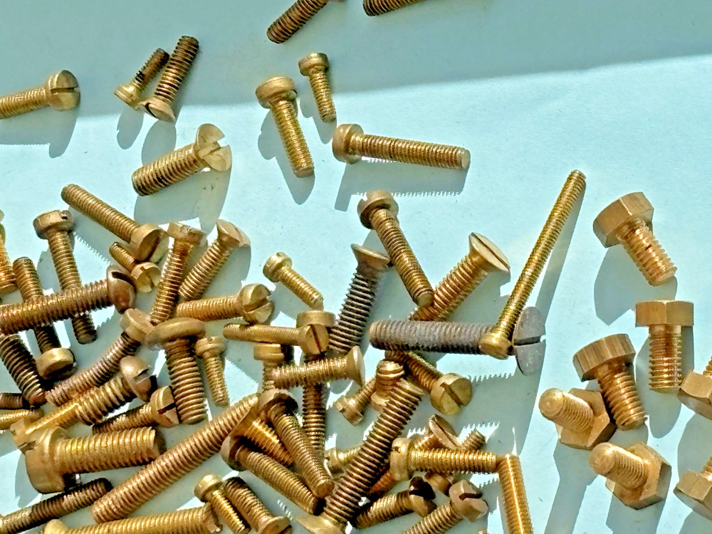 Clock brass Screws Bolts BA mix size model engineer steam engine Clock Maker