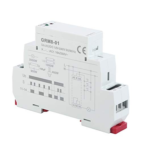 Memory Relay Latching Relay Impulse Relay Electronic GRM8-01,AC/DC12V~240V