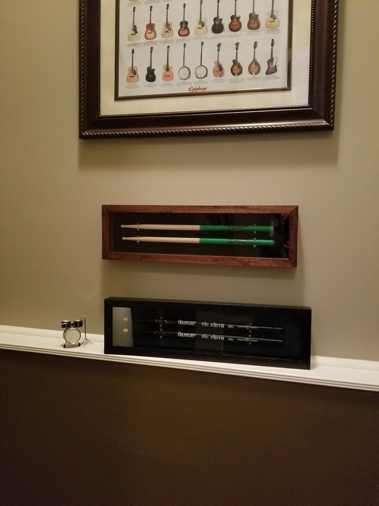 Drumstick Display Case # 41-000 (Black/Rainbow CA Batik)- Holds 2 Drum Sticks