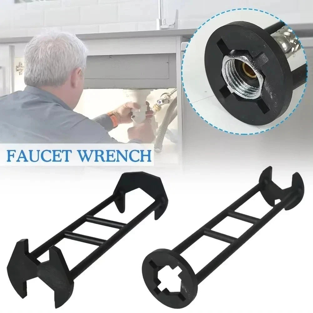 Multifunctional Sink Wrench Set, 2-Pack Basin and Faucet Wrench Tool with Fou.