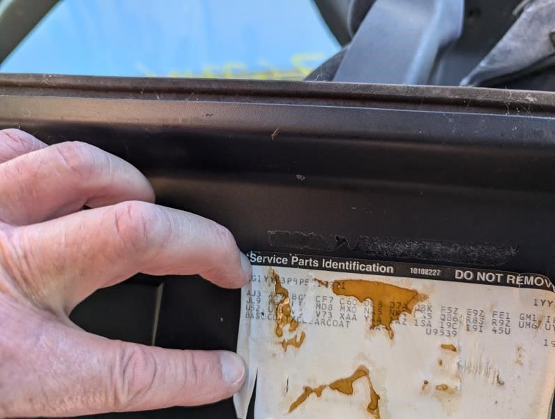 1992-93 C4 Corvette Front Dash Drivers Information Control, DIC, Panel Screen