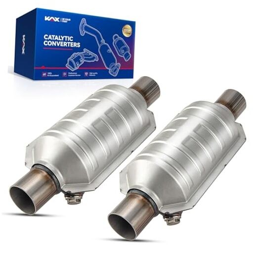 Catalytic Converter Fits for High Flow Performance Compatible With 2“ 2"