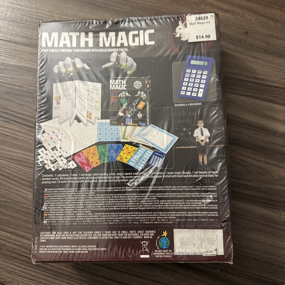Math Magic Science Kit Kidz Labs Tricks Games Puzzle Educational Games