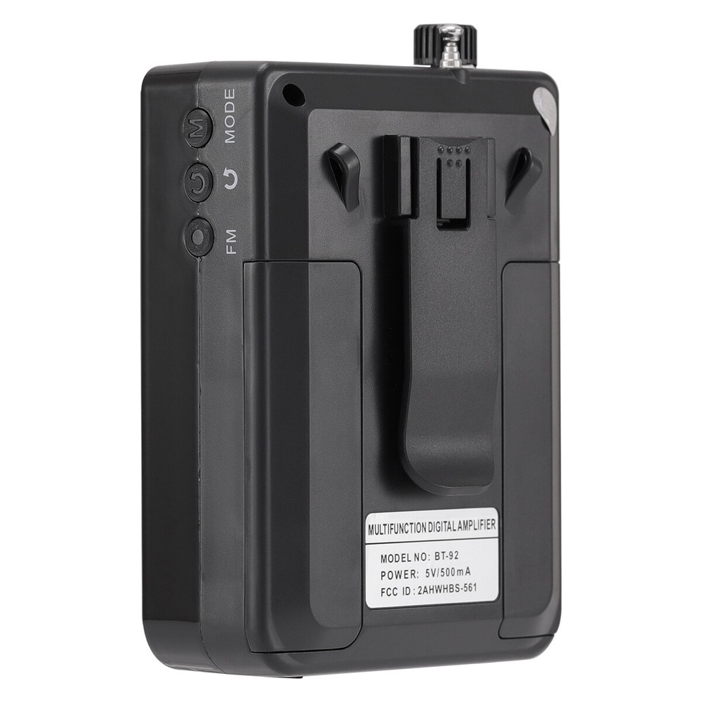 Portable Mini Wireless Amplifier Speaker Rechargeable W/Wired Microphone Headset