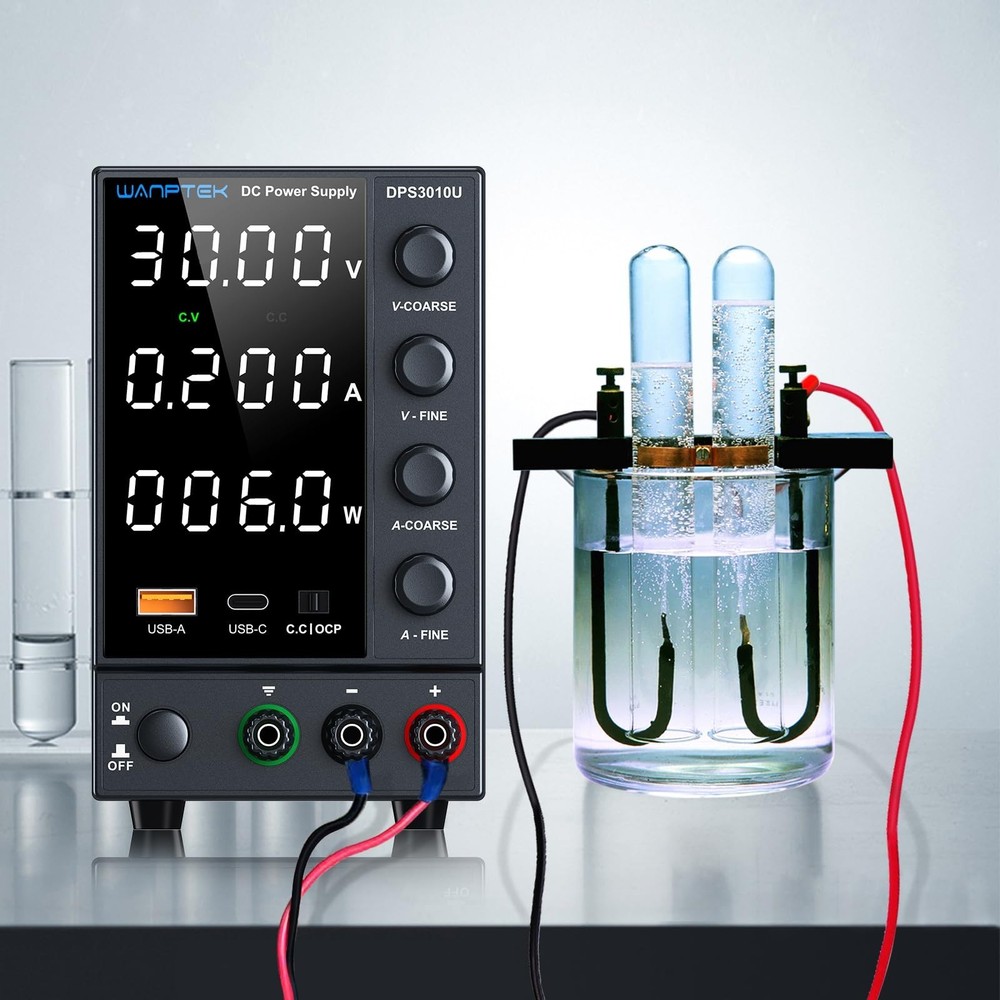 DC Power Supply Variable 0-30V 0-10A, Adjustable Switching Regulated Bench Po...