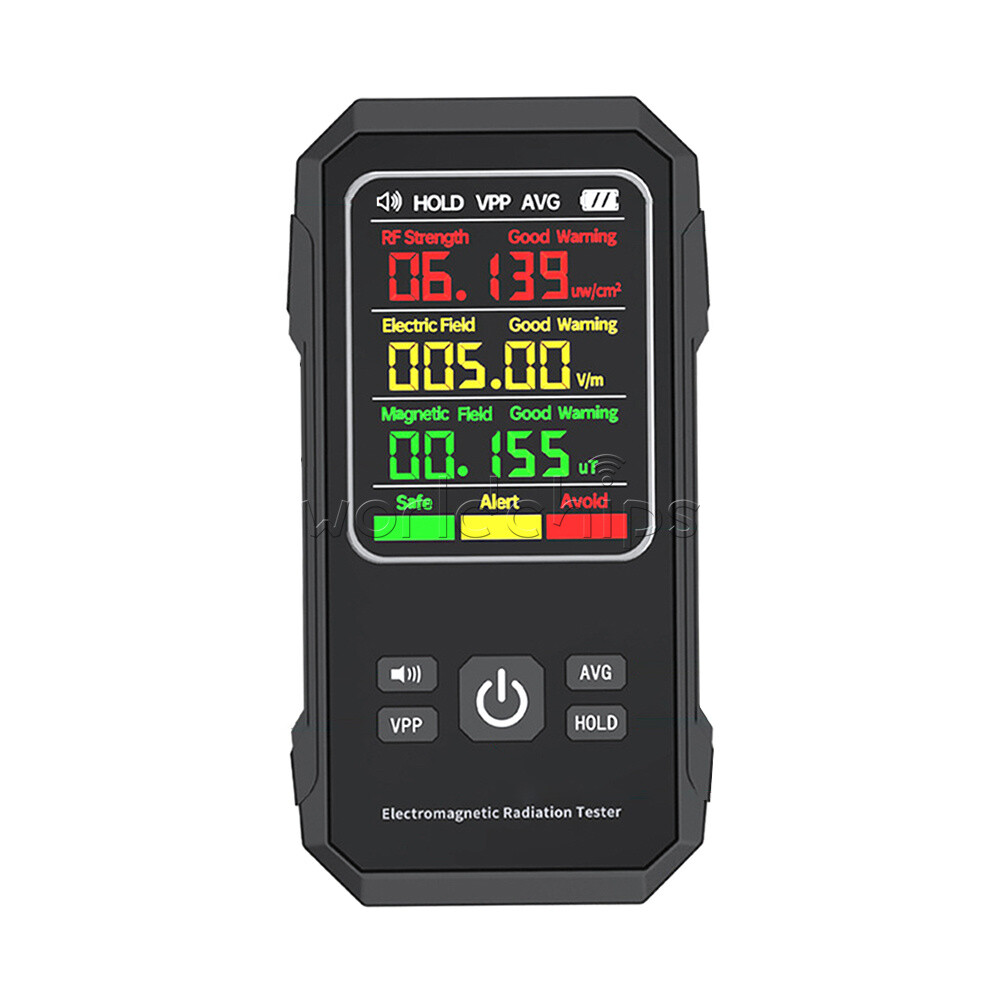 Digital EMF Meter Electromagnetic Field Radiation Detector RF Strength Detection
