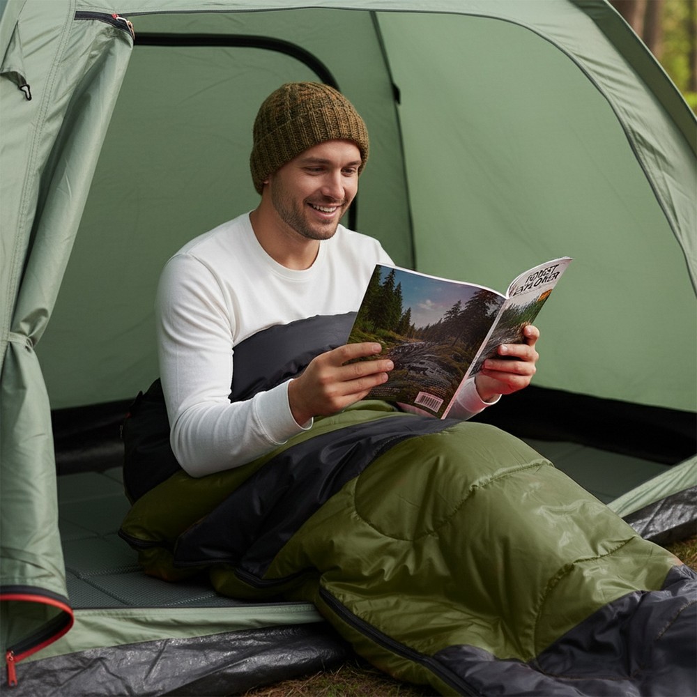 Sleeping Bag for Backpacking, Hiking, Waterproof Compact Envelope Sleeping Bag