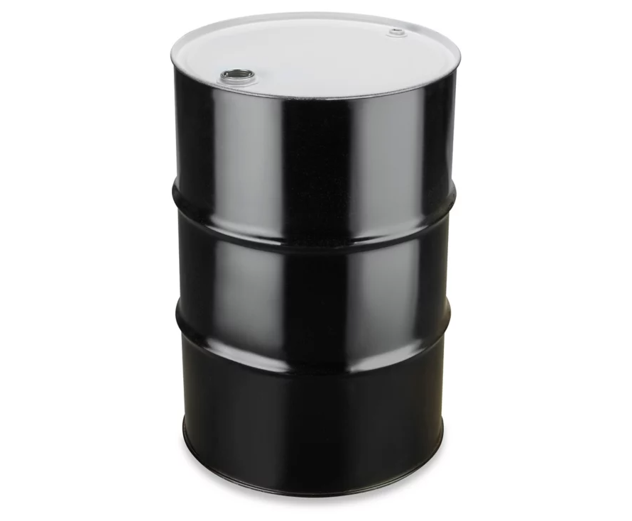 55 Gallon Metal Drum, Sealed