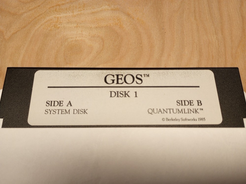 Commodore 64 / C64 Geos System (1985) Diskettes - Berkeley Software