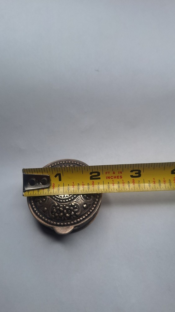 Antique Snuff Pill Trinket Box 800 Silver