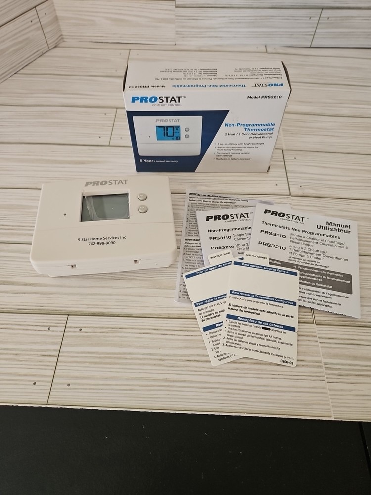 Prostat Non-Progammable Thermostat PRS3210