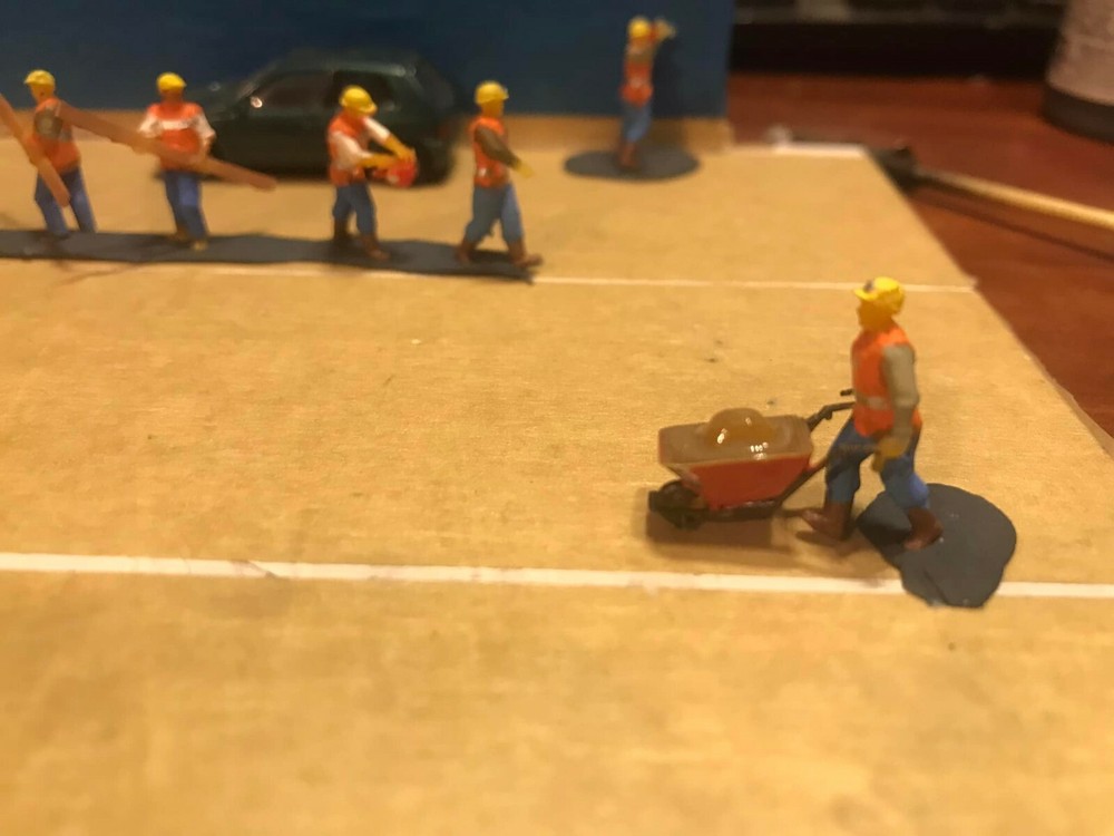 Ho 1/87 Scale Road or Construction Workers Set UNPAINTED