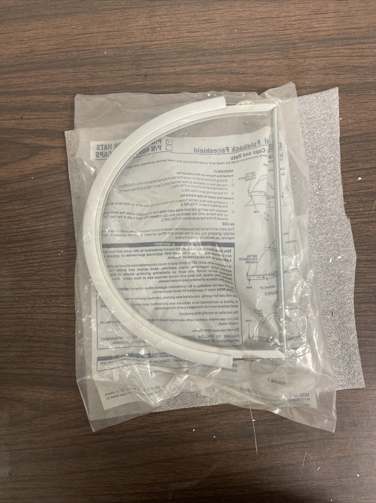 MSA P/N 488159 Face shield Hat Frame Defender