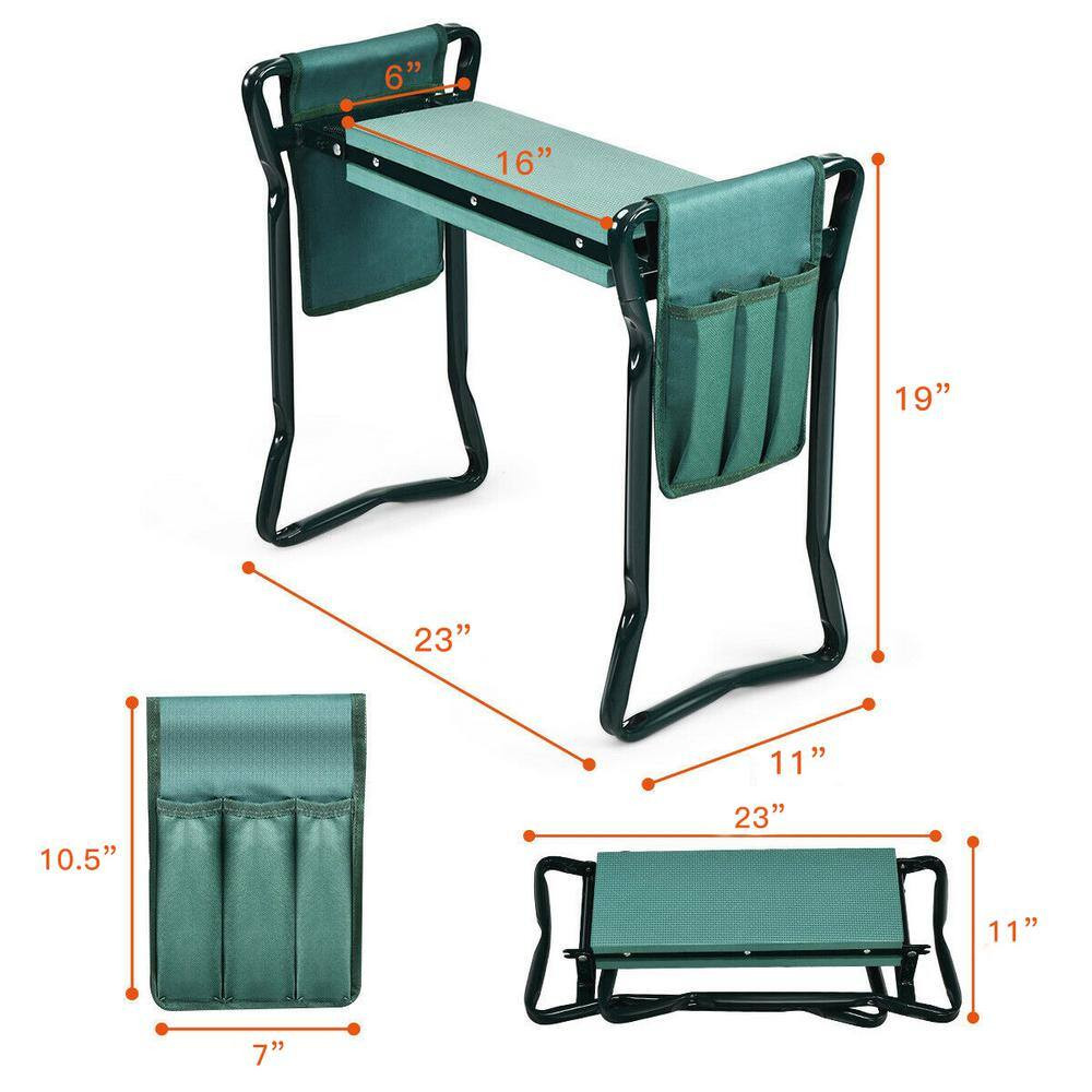 23 In. Folding Garden Kneeler and Seat Bench