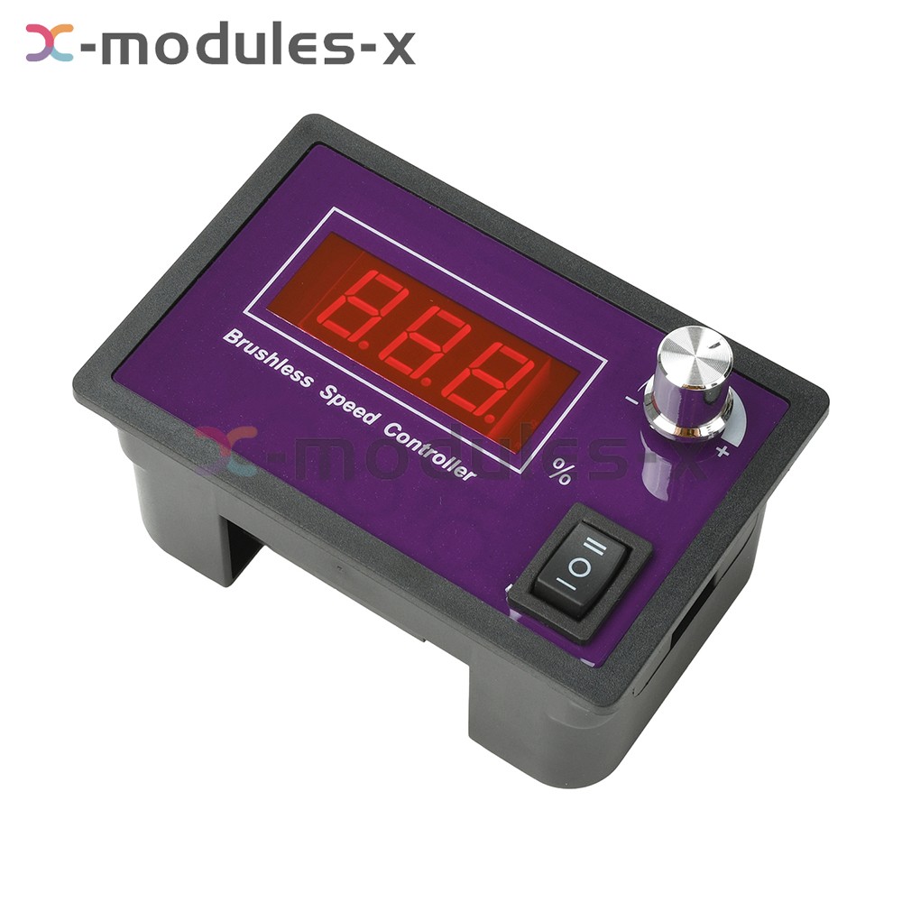 10-55V15A Brushless DC Speed Controller 3-Phase Motor Controller Forward/Reverse