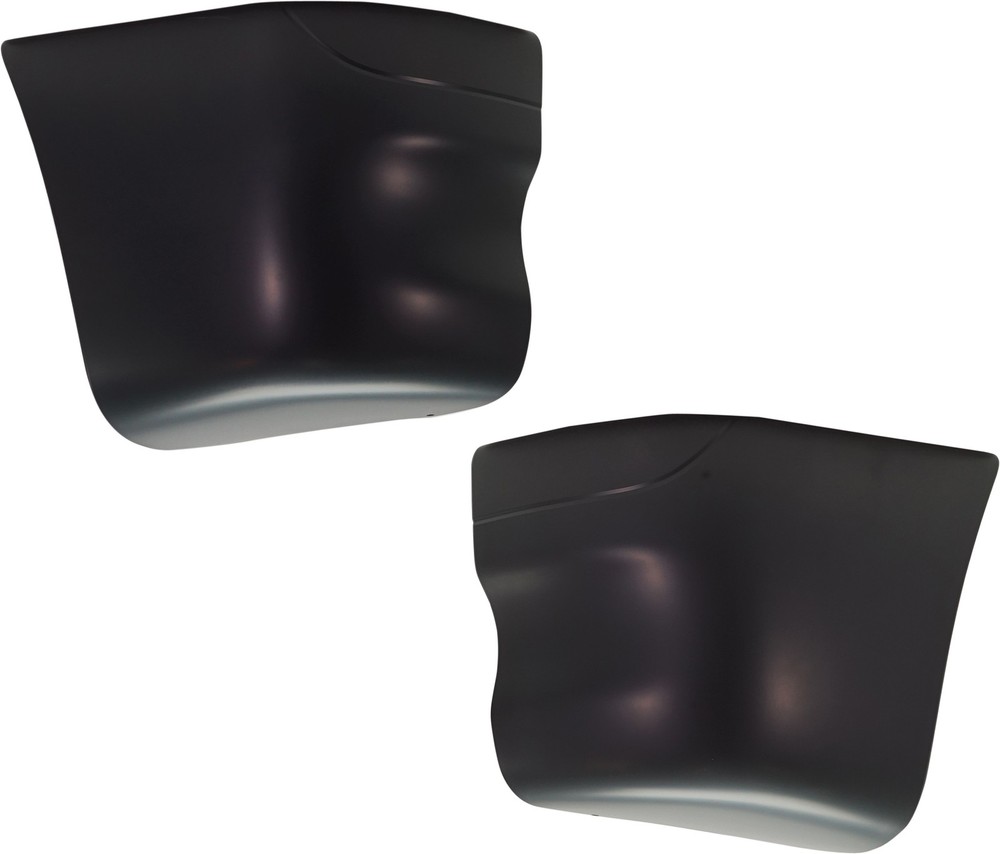 For 2002-2011 olumbia Bumper End Front Black Plastic SET PAIR