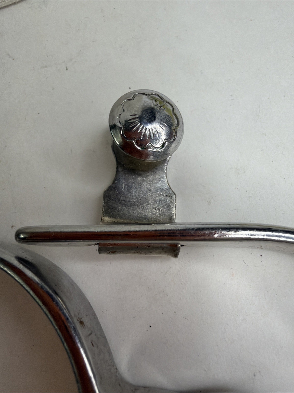 Vtg Western Equestrian Riding Spurs Button Rowels