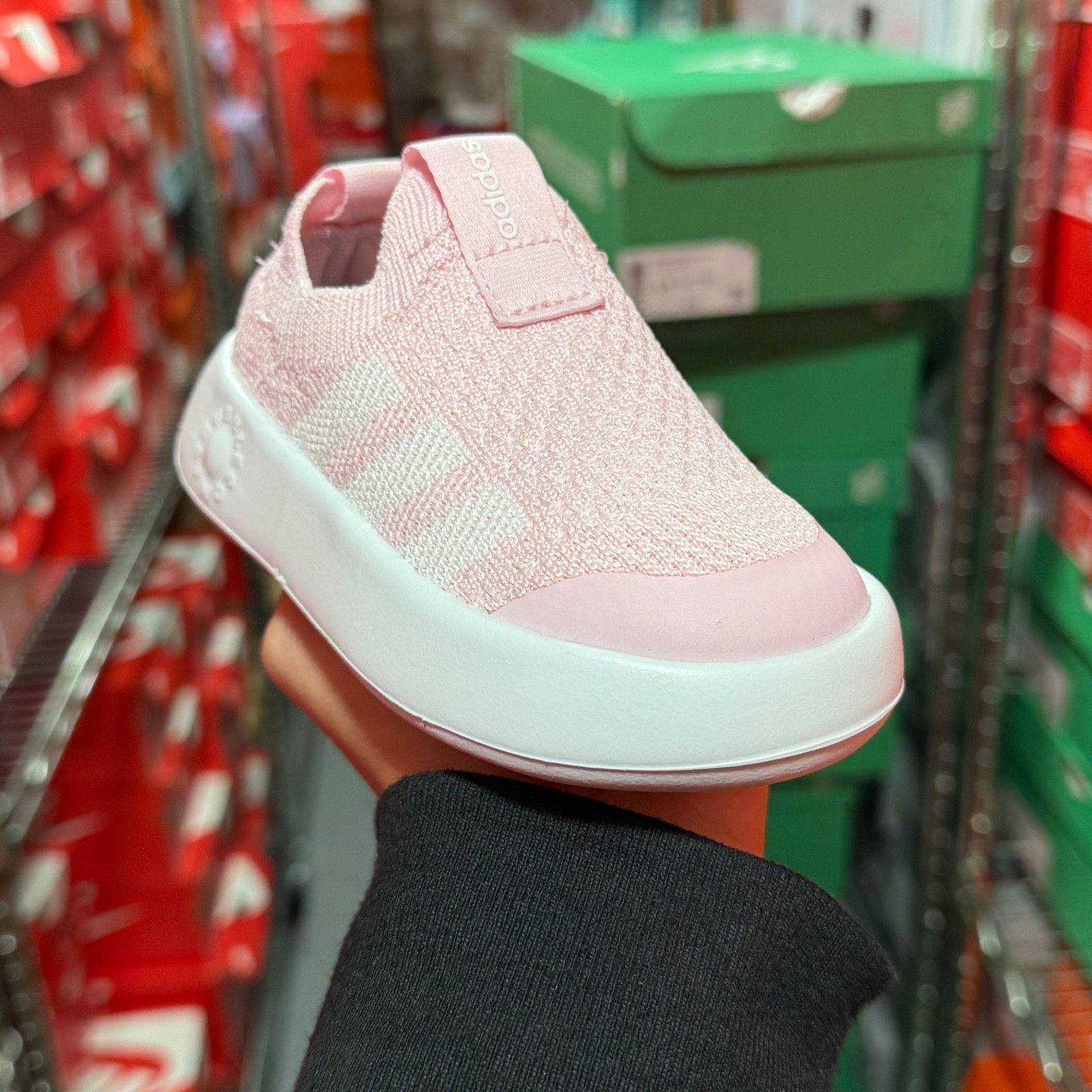 adidas Toddler Bubblecomfy Purple Slip-On Shoes JS1084