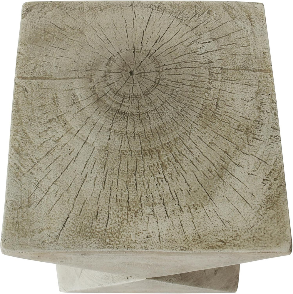 Lux Outdoor Weight Concrete Side Table, Light Gray