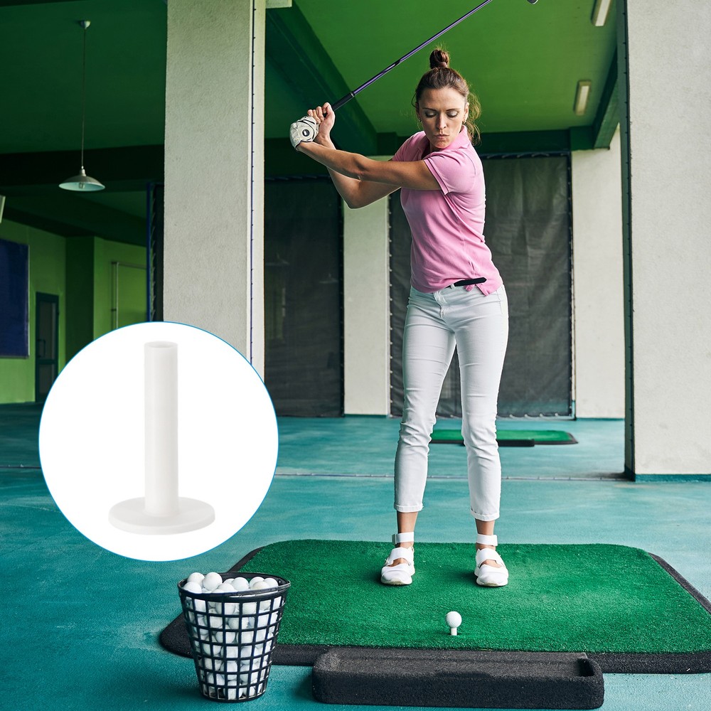 Rubber Golf Tee, 6Pcs Mix Size Golf Tees Training Tee, White