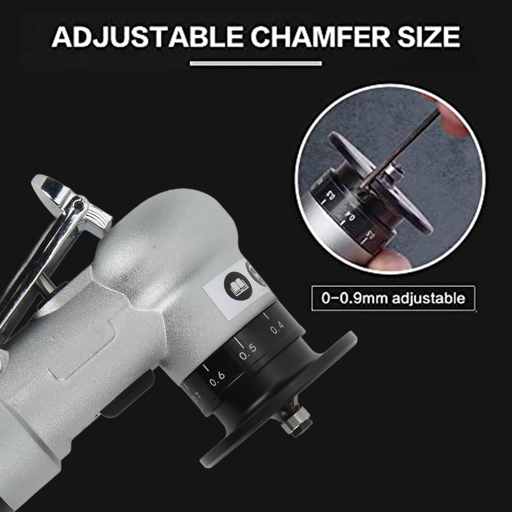 Mini Pneumatic Chamfer 45 Degree Arc Burr Trimming Chamfering Machine New