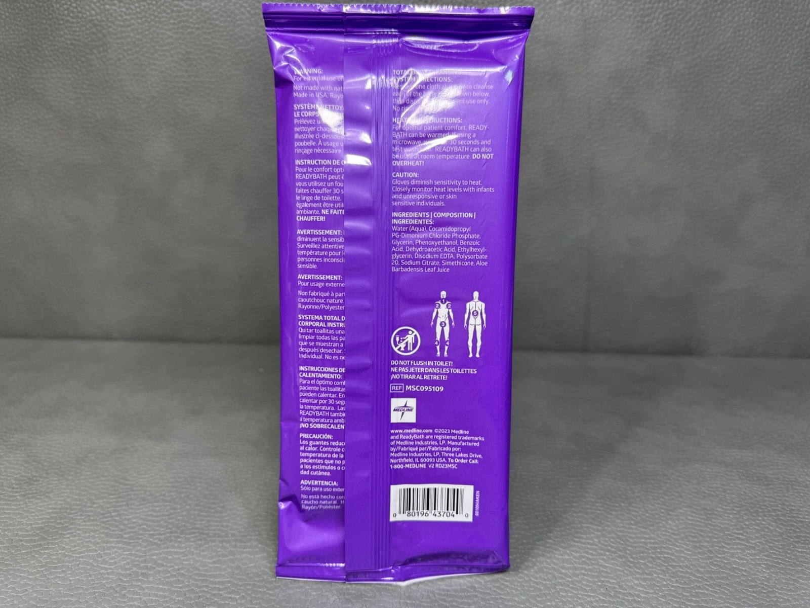 Medline Ready Bath Select Bathing Cloth Washcloths 5 packs of 5 .... 25 Total