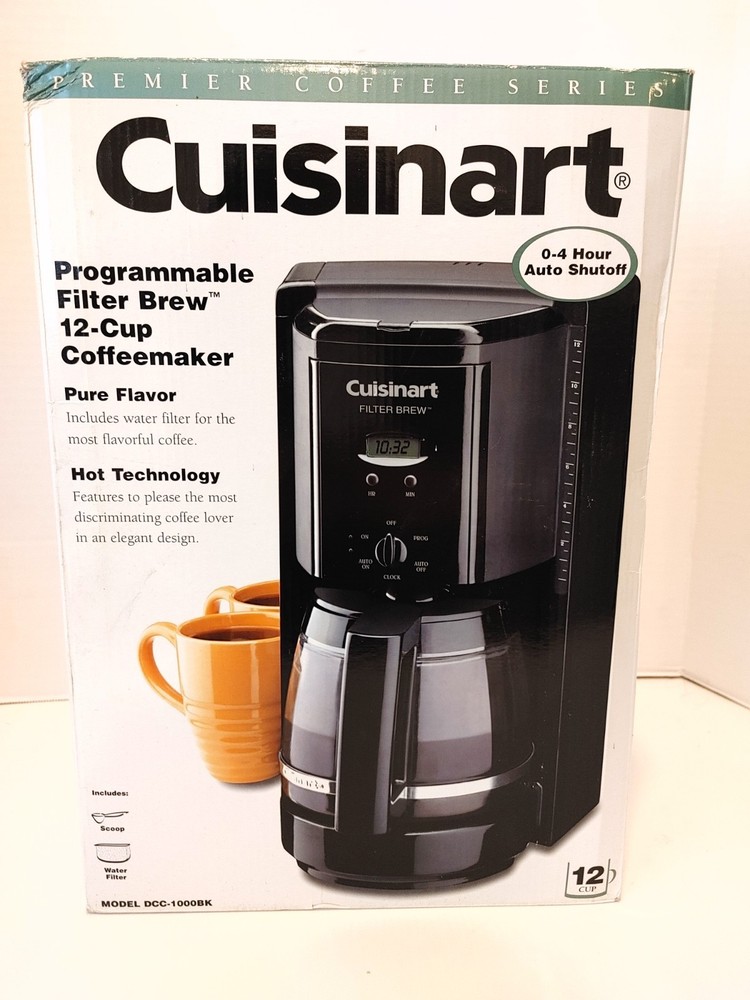 Cuisinart 12-Cup Programmable Coffee Maker - Model DCC-1000BK - New in Box