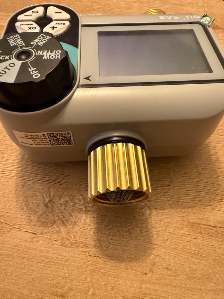 2 Zone Sprinkler Timer with Brass Inlet & Outlet, Programmable Water Timer - USA