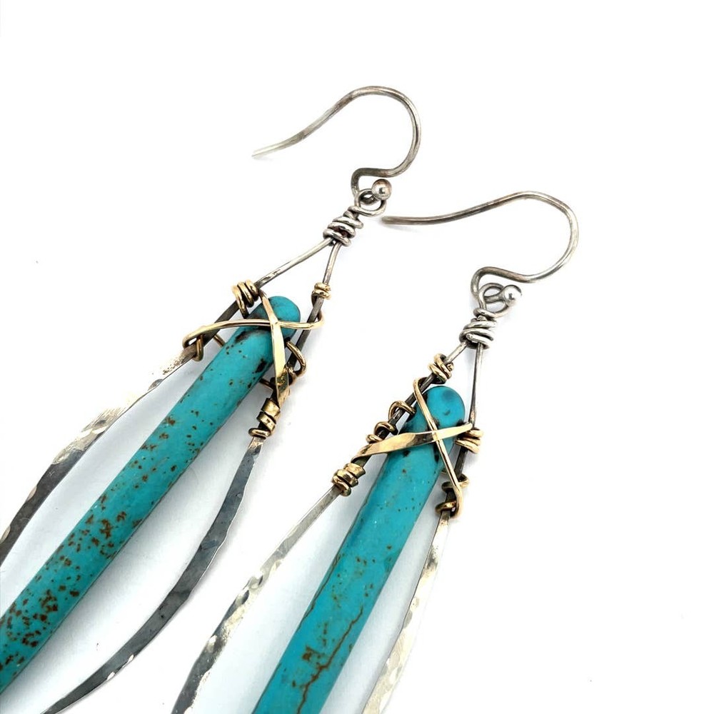 Turquoise Stalactite Earrings