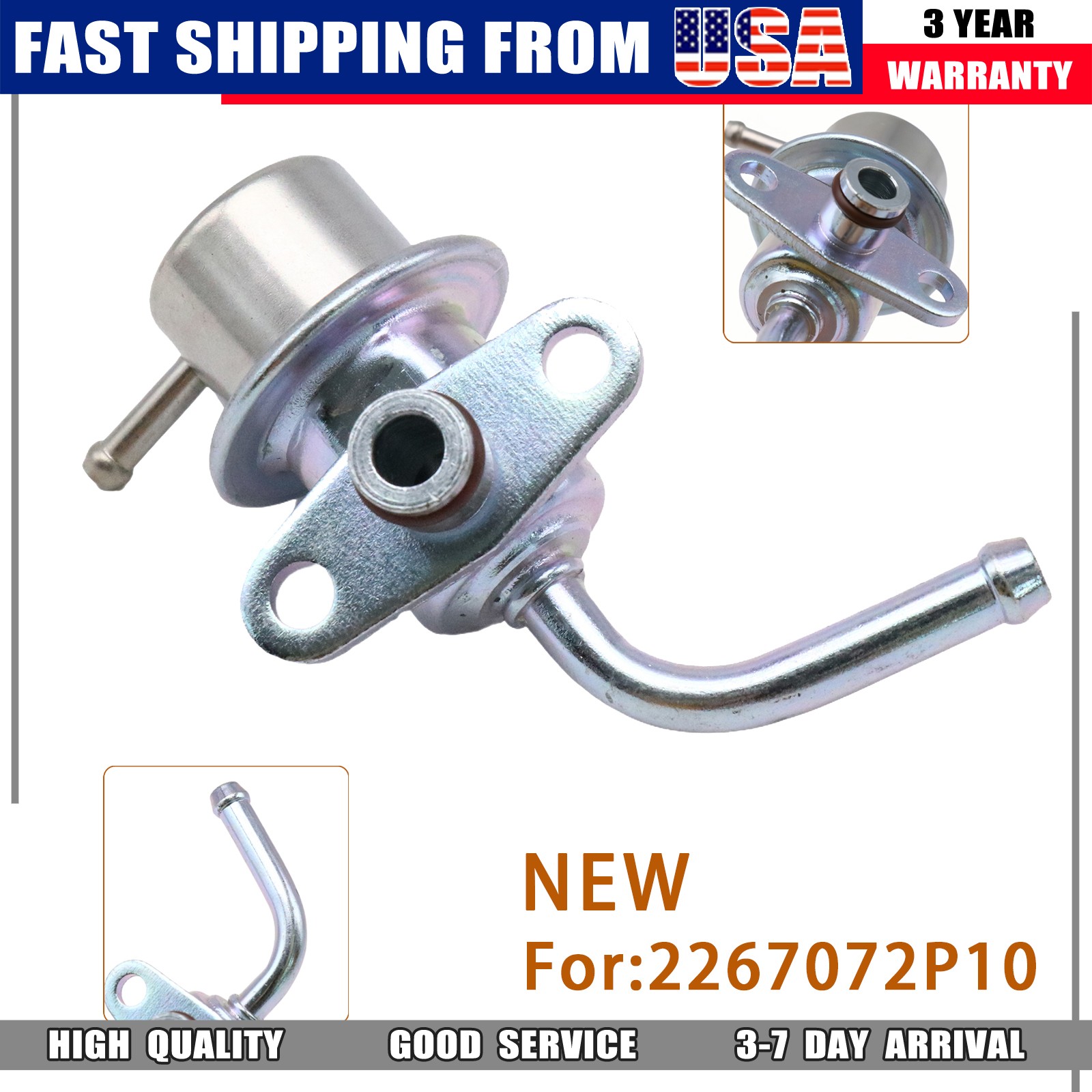 1PC Fuel Injection Pressure Regulator for 1993-1994 D21 1995-1997 Nissan Pickup