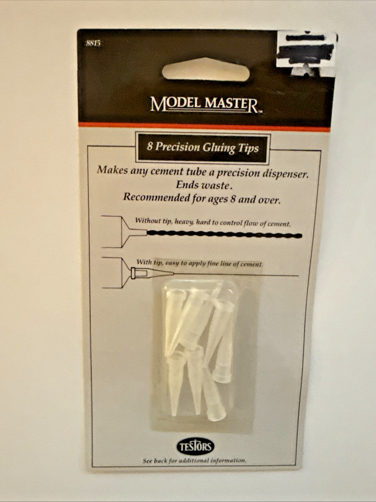 MODEL MASTER 8815 PRECISION GLUING TIPS (8) NEW IN PACKAGE