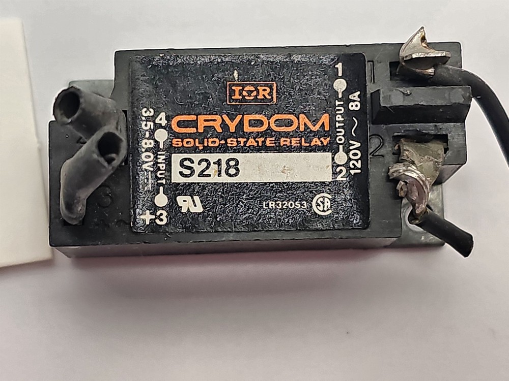Crydom S218 Solid State Relay , 3.5-8 V Input, 120VAC 8A Output