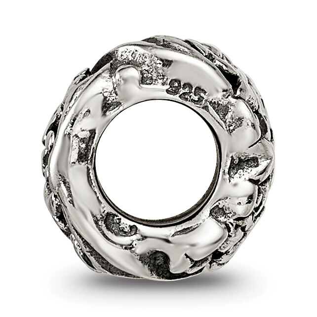 Silver Reflections Floral Bead QRS225